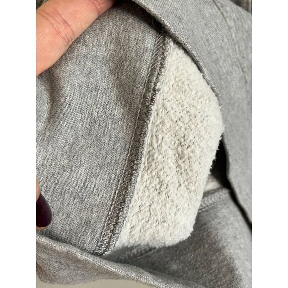 Georgetown Logo Pullover Hoodie Gray M Retro Neutral Hoyas Collegiate Bulldog - Picture 4 of 10